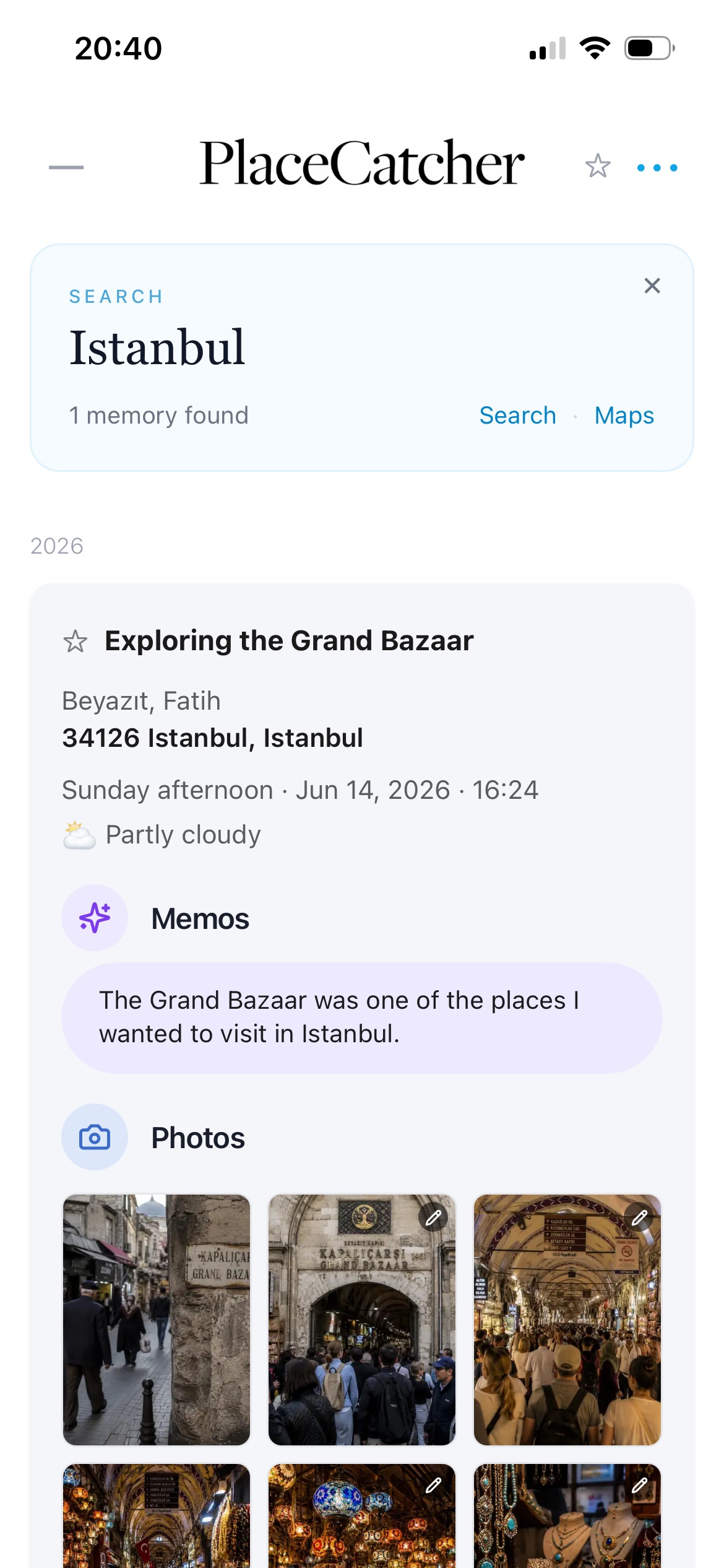 Memory results