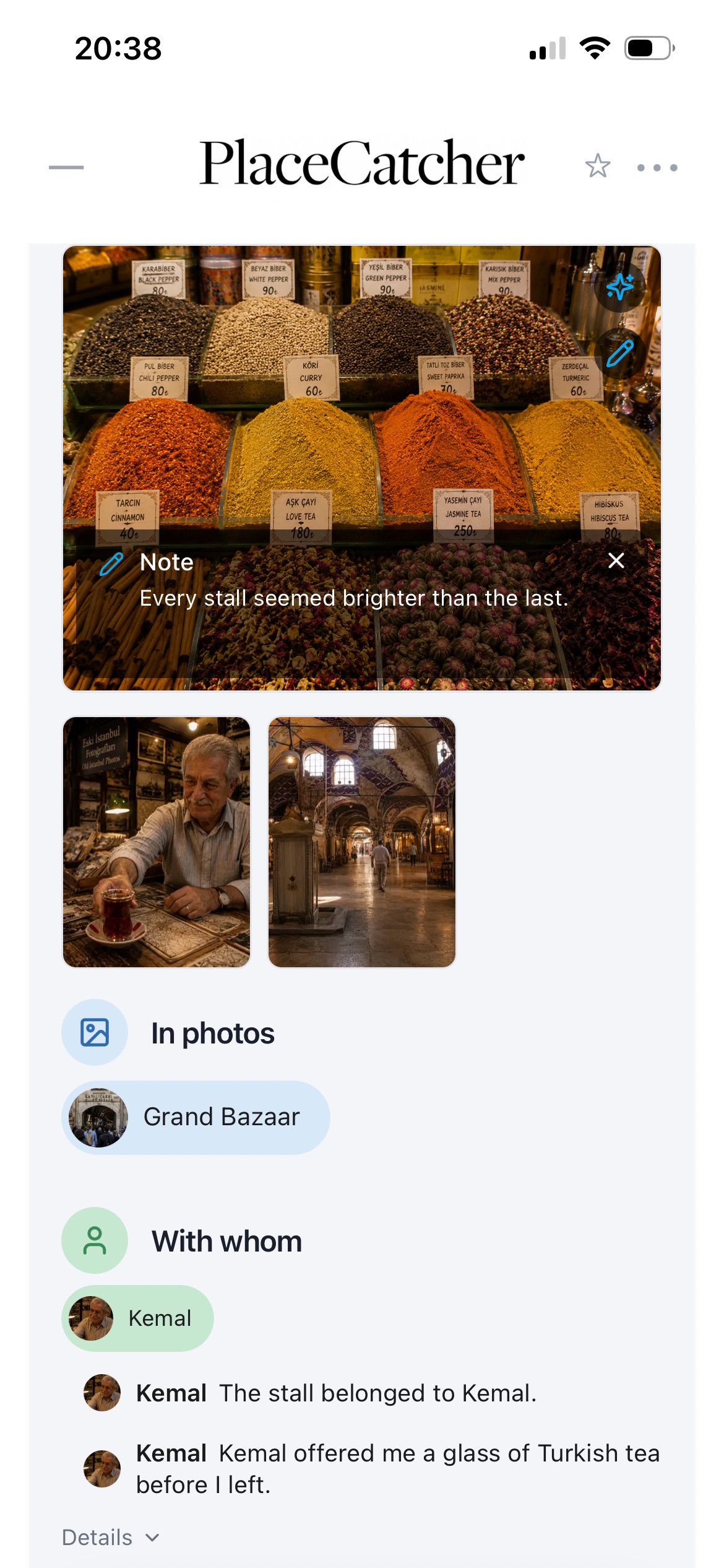 Place memory photos