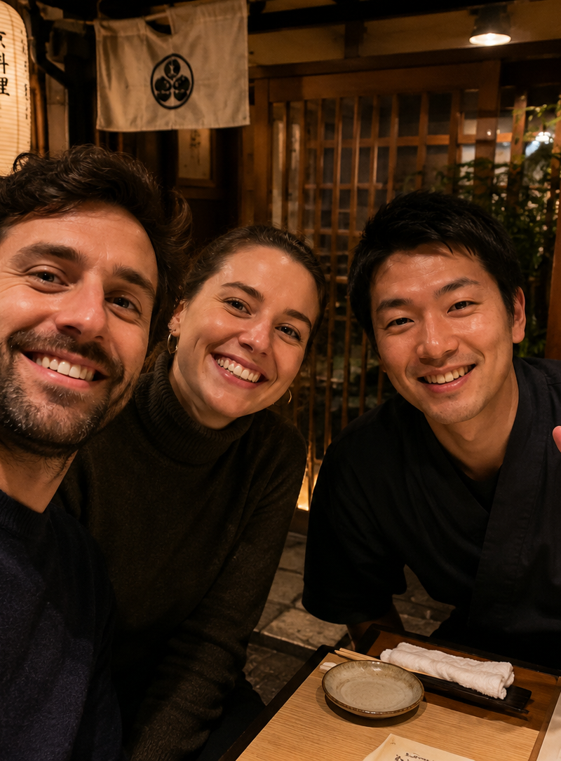 Dinner with Friends in Kyoto